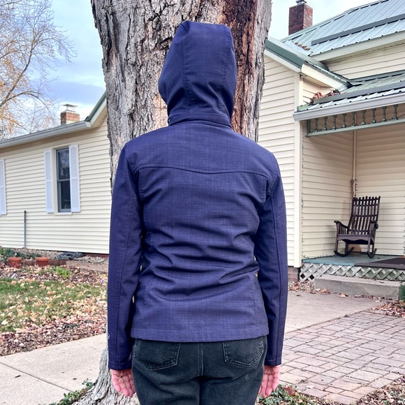 Free Country Purple Hooded Fleece Lined Jacket SZ S! EUC! - Picture 6 of 16